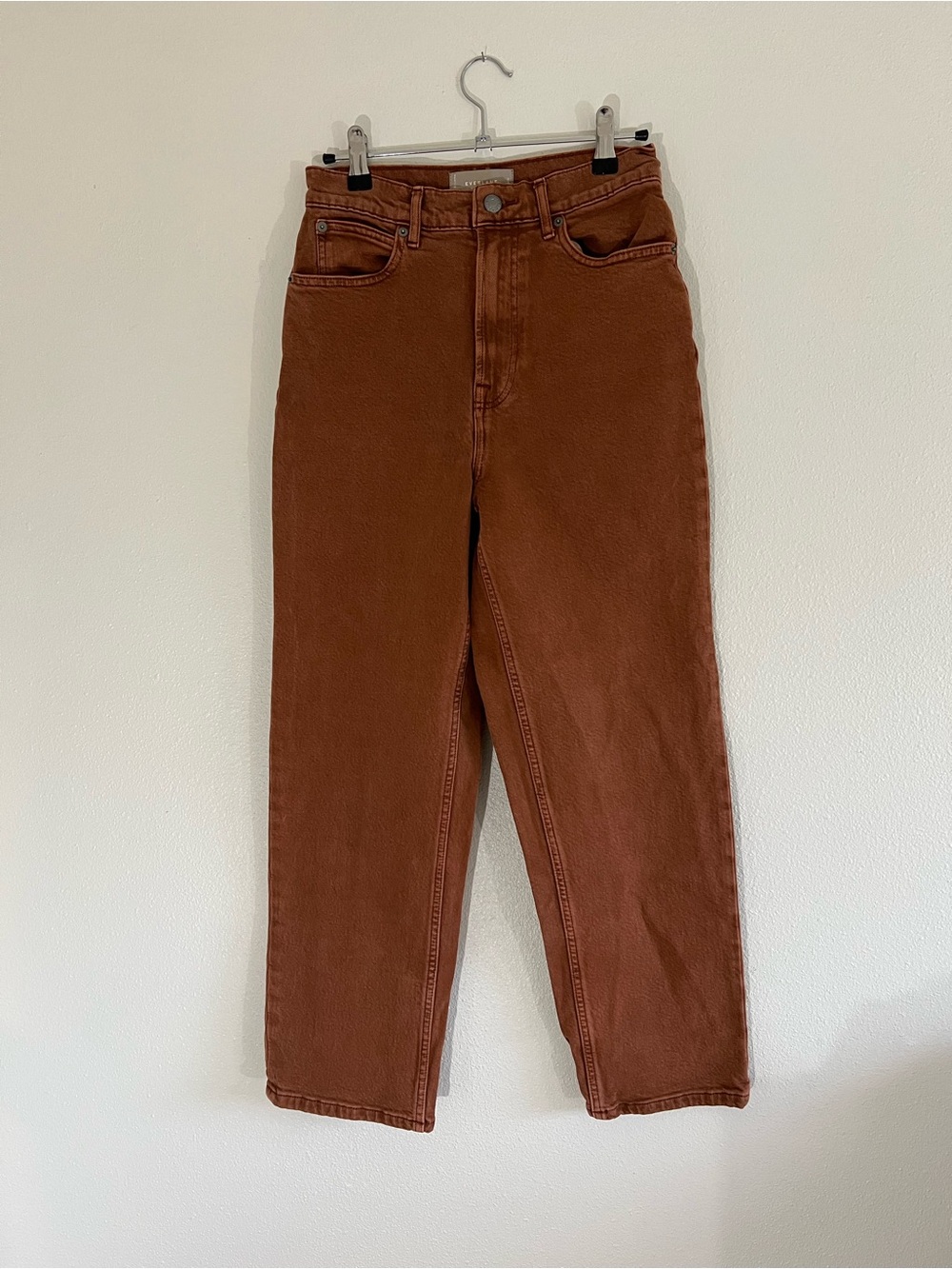 Everlane Rust Brown High-Rise Jeans